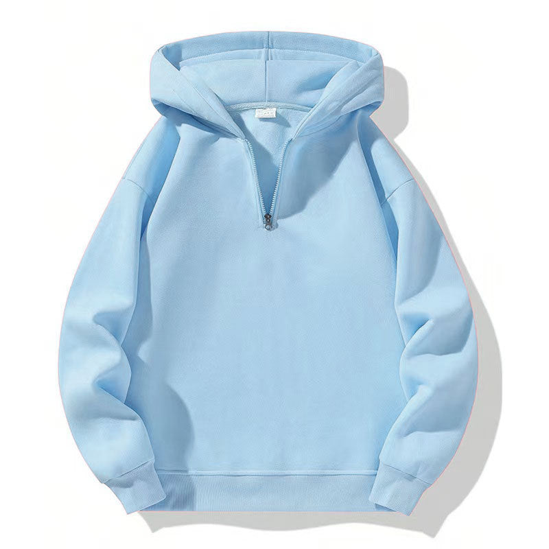 American Casual Zipper Hoodie Loose Sports Sweater